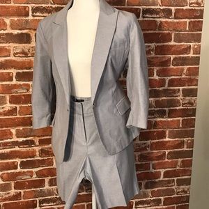 Denim light blue short set. Never worn brand new